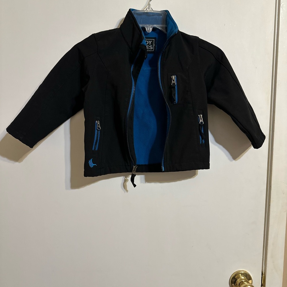Cozy Kids Black and Blue Puffer Jacket